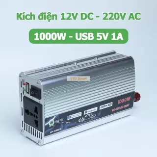 ộ kích điện 1000W 12V DC sang 220V AC biến tần UP-1000A