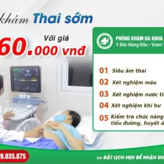 GÓI KHÁM THAI SỚM 260K CHO 5 HẠNG MỤC